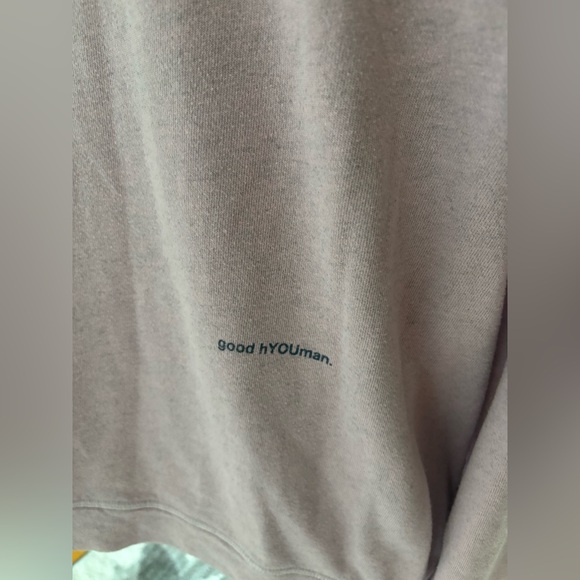 Light Pink Sweatshirt with Embroidered Text - Picture 3 of 4
